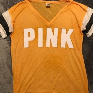 Pink V-Neck Shirt